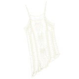 Max Women Crochet Lace Bikini Swimsuit Cover Up Hollow Out Beach Dress White XL