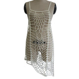 Max Women Crochet Lace Bikini Swimsuit Cover Up Hollow Out Beach Dress White XL