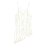 Max Women Crochet Lace Bikini Swimsuit Cover Up Hollow Out Beach Dress White XXL