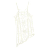 Max Women Crochet Lace Bikini Swimsuit Cover Up Hollow Out Beach Dress White XXL