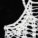 Max Women Crochet Lace Bikini Swimsuit Cover Up Hollow Out Beach Dress White XXL
