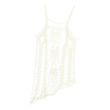 Max Women Crochet Lace Bikini Swimsuit Cover Up Hollow Out Beach Dress White XXL