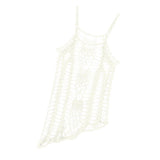 Max Women Crochet Lace Bikini Swimsuit Cover Up Hollow Out Beach Dress White XXL