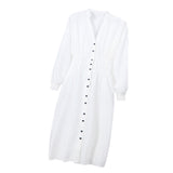 Max Women Long Sleeve Midi Dress L