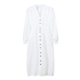 Max Women Long Sleeve Midi Dress L