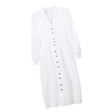 Max Women Long Sleeve Midi Dress L