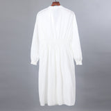 Max Women Long Sleeve Midi Dress L