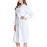 Max Women Long Sleeve Midi Dress L