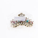 Max Women Large Hair Claw Jaw Clip Metal Rhinestones Crystal Hairpin Multicolor