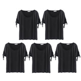 Womens Plus Size Tops Short Sleeve Tee Shirts for Summer XL-5XL Black 1XL