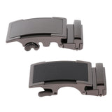 Men's Automatic Slide Buckle Ratchet Belt Buckle for Belt Strap Gray