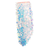 Belly Dance Hip Scarf Sequins Triangle Tassel Hip Scarves Skirt XL Pink