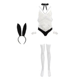 Maxbell Sexy Rabbit Lingerie Halloween Party Cosplay Costume Fancy Bodysuit Set