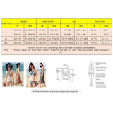 Maxbell Women 3 Piece Swimsuit Floral Bikini + Halter Beachwear Long Dress L Orange