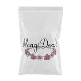 Max Women Boho Flower Crown Headband Garland Purple