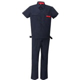 Max Unisex Short Sleeve Uniform Workwear Button Up Jacket and Long Pant Suit M
