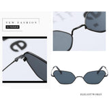 Max Cat Eye Sunglasses Women Metal Frame Fashion Glasses Eyeglasses UV400 Black