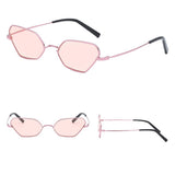Max Cat Eye Sunglasses Women Metal Frame Fashion Glasses Eyeglasses UV400 Pink