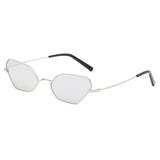 Max Cat Eye Sunglasses Women Metal Frame Fashion Glasses Eyeglasses UV400 Silver