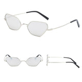 Max Cat Eye Sunglasses Women Metal Frame Fashion Glasses Eyeglasses UV400 Silver