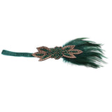 Maxbell Feather Headband Gatsby 1920s Flapper Fascinator Party Bridal Prom Headpiece