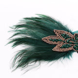 Maxbell Feather Headband Gatsby 1920s Flapper Fascinator Party Bridal Prom Headpiece