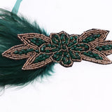 Maxbell Feather Headband Gatsby 1920s Flapper Fascinator Party Bridal Prom Headpiece