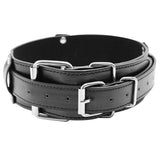 Maxbell Leather Neck Leg Restraint System Handcuff Ankle Cuff Body Harness Unisex