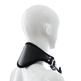 Maxbell Leather Neck Leg Restraint System Handcuff Ankle Cuff Body Harness Unisex