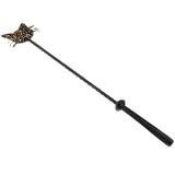 Maxbell Artificial Leather Riding Crop Straight Leather Handle Flogger Horse Whip