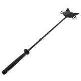 Maxbell Artificial Leather Riding Crop Straight Leather Handle Flogger Horse Whip