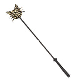 Maxbell Artificial Leather Riding Crop Straight Leather Handle Flogger Horse Whip