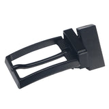 Men's Reversible Alloy Belt Buckle Single Prong Rectangular Pin Belt Buckle Black