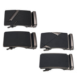 Maxbell Mens Solid Automatic Buckle Ratchet Leather Metal Belt Buckle Replacement 01