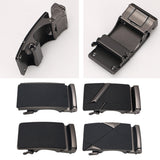 Maxbell Mens Solid Automatic Buckle Ratchet Leather Metal Belt Buckle Replacement 01
