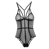 Maxbell Womens Teddy Lingerie Outfits One Piece Lace Bodysuit Sleepwear S Black