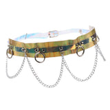 Maxbell Women Waist Belt Chain Tassel Skirt Adjust Dance Scarf Golden Silver Chain