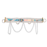 Maxbell Women Waist Belt Chain Tassel Skirt Adjust Dance Scarf Golden Silver Chain