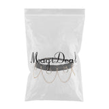 Maxbell Women Waist Belt Chain Tassel Skirt Adjust Dance Scarf Black Golden Chain