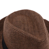 Maxbell Wide Brim Sraw Hat Beach Summer Fedora Classic Panama Hat Bucket Hat 57-58cm Coffee