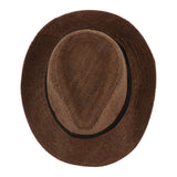 Maxbell Wide Brim Sraw Hat Beach Summer Fedora Classic Panama Hat Bucket Hat 57-58cm Coffee