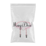 Max Womens Heart Decor Sexy Garters Adjustable Leg Strap Garters Suspenders Pink