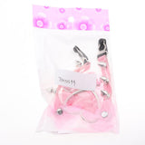 Max Womens Heart Decor Sexy Garters Adjustable Leg Strap Garters Suspenders Pink