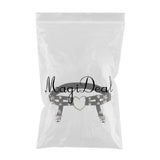 Max Womens Elastic Leg Garter Belt Black
