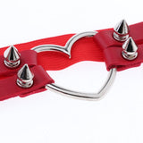 Max Womens Elastic Leg Garter Belt Red