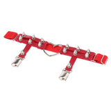 Max Womens Elastic Leg Garter Belt Red
