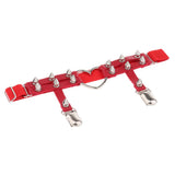 Max Womens Elastic Leg Garter Belt Red