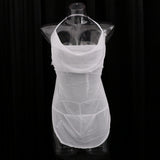 Maxbell Sexy Lady Sheer Sleepwear G-String Lingerie Underwear as described White