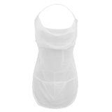 Maxbell Sexy Lady Sheer Sleepwear G-String Lingerie Underwear as described White