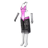 Maxbell Women One Piece Lingerie Lace Sleepwear Mini Skirt Sexy Pajama Dress Sets